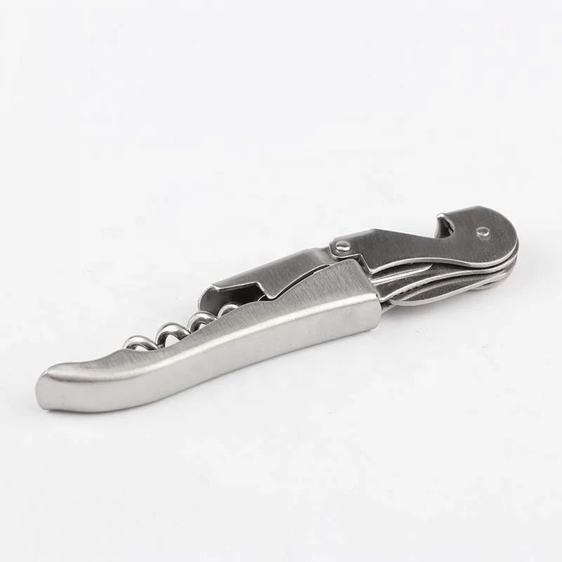 Kit pentru barmani, cocktail shaker, suport bambus, inox, set 10 piese, 750ml, Springos