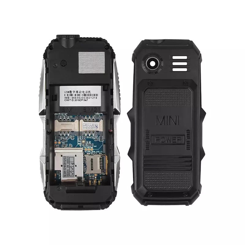 Telefon militar antisoc 2800 mAh, Dual SIM, FM radio