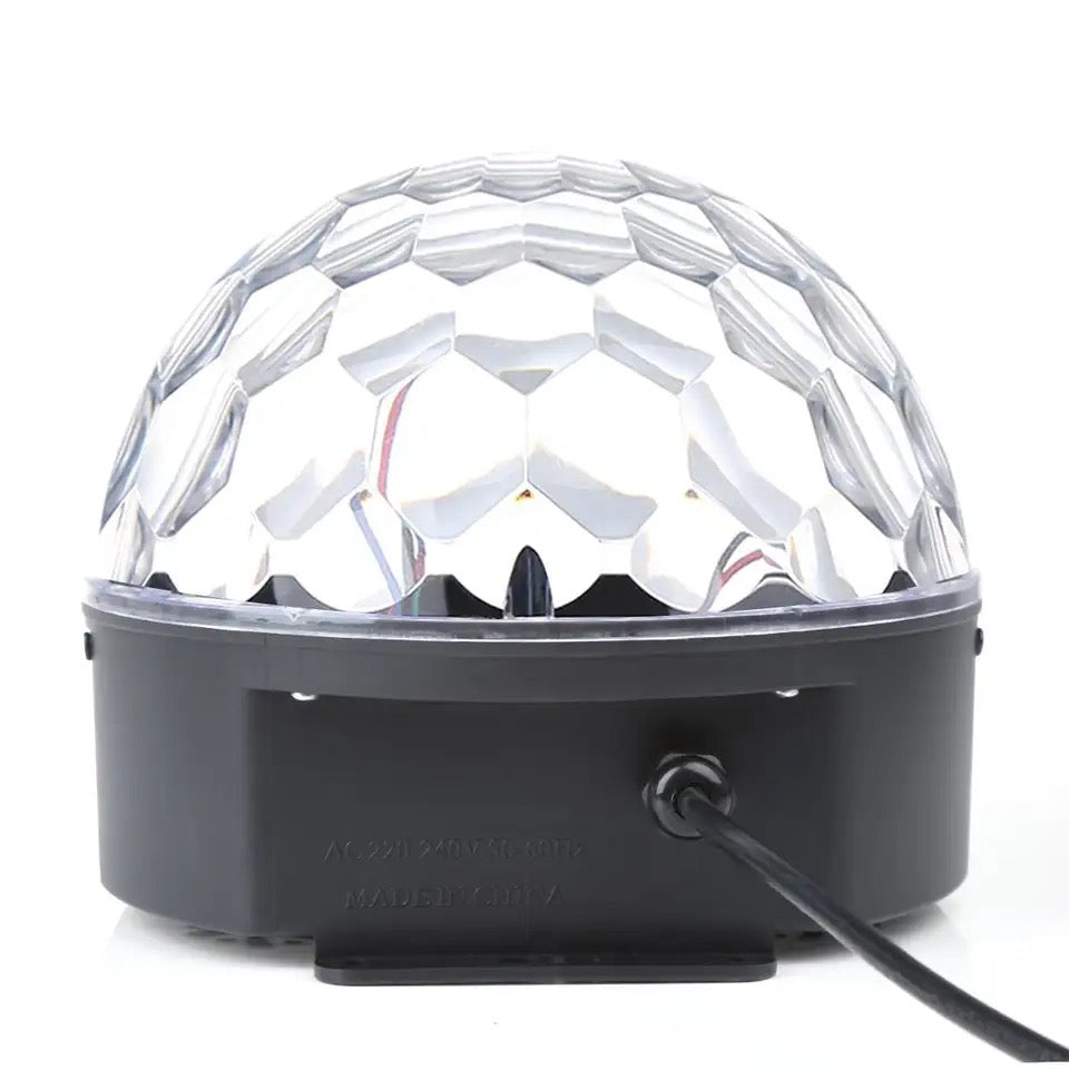 Glob Disco Magic Crystall Ball CU LED RGB , Difuzor , USB , Card , Redare Muzica , Joc Rotativ De Lumini